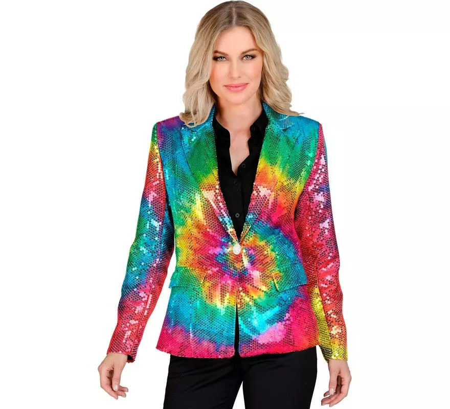 Translation missing: pt-PT.Disfraz o Chaqueta de Moda multicolor neón para mujer