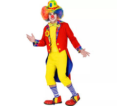 Fato ou Casaco Palhaço Vermelho e Amarelo para Homem