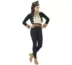 Fato de pirata vintage ou calça sem calça para mulher