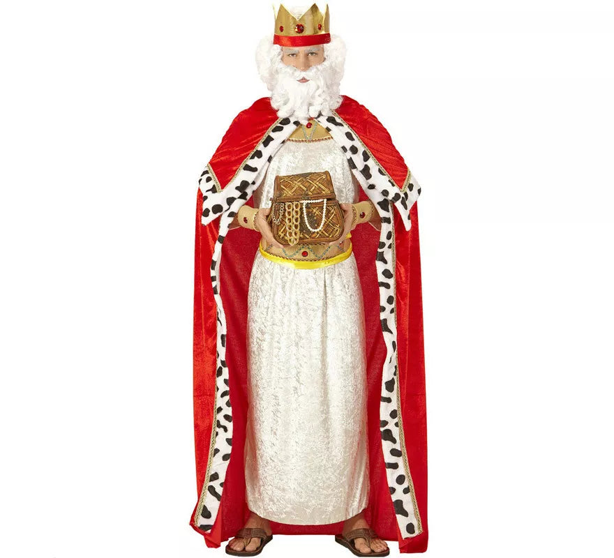 Translation missing: pt-PT.Disfraz o Kit de Rey Mago Gaspar o Medieval para hombre: Capa y Corona