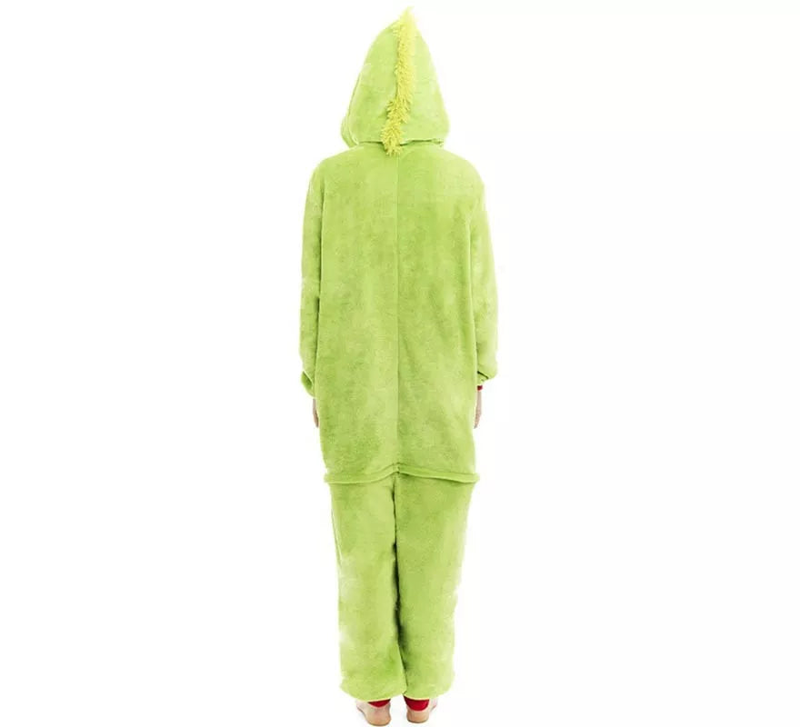 Translation missing: pt-PT.Disfraz o Pijama Duende Navideño verde para adulto