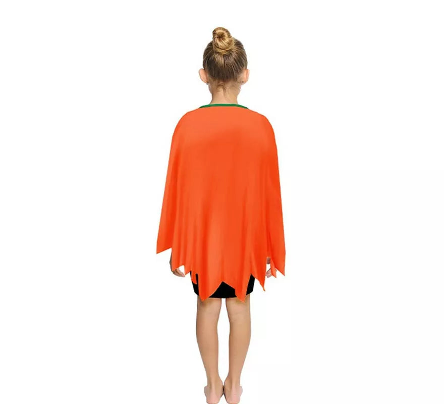 Translation missing: pt-PT.Disfraz o Poncho Calabaza feliz naranja infantil de 65 cm