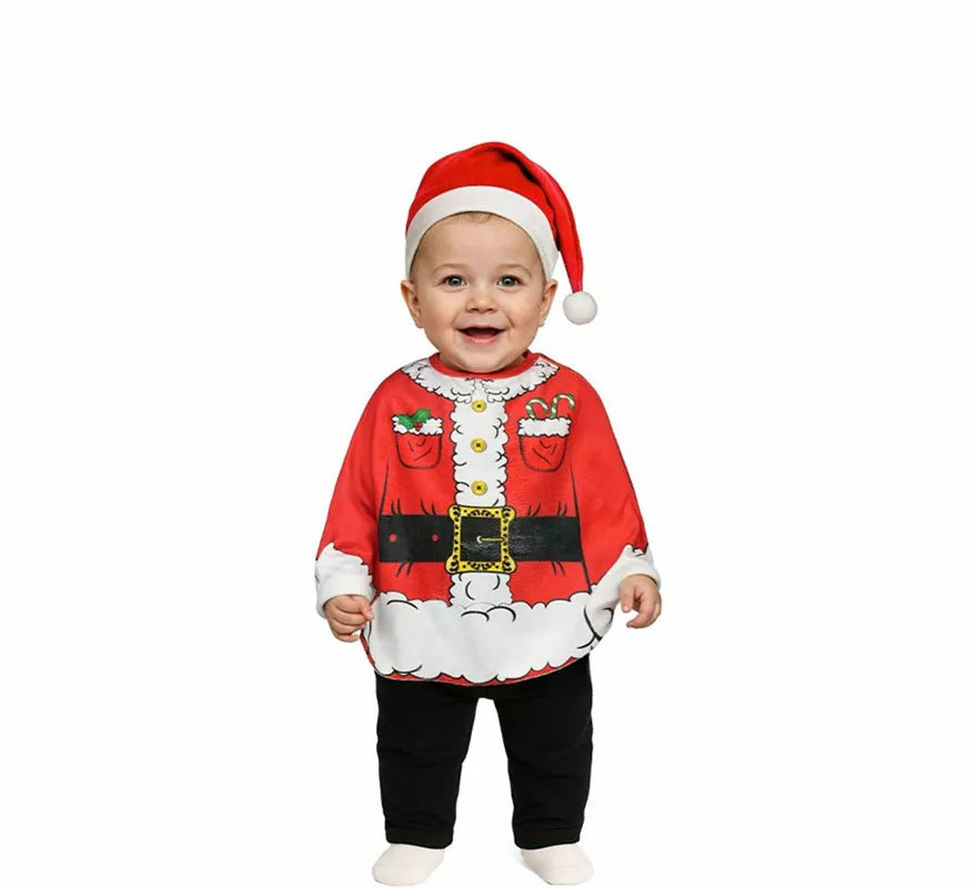 Translation missing: pt-PT.Disfraz o Poncho de Papá Noel para bebé