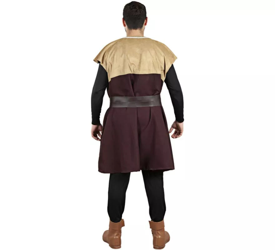 Translation missing: pt-PT.Disfraz o Túnica de Campesino Medieval bicolor para hombre