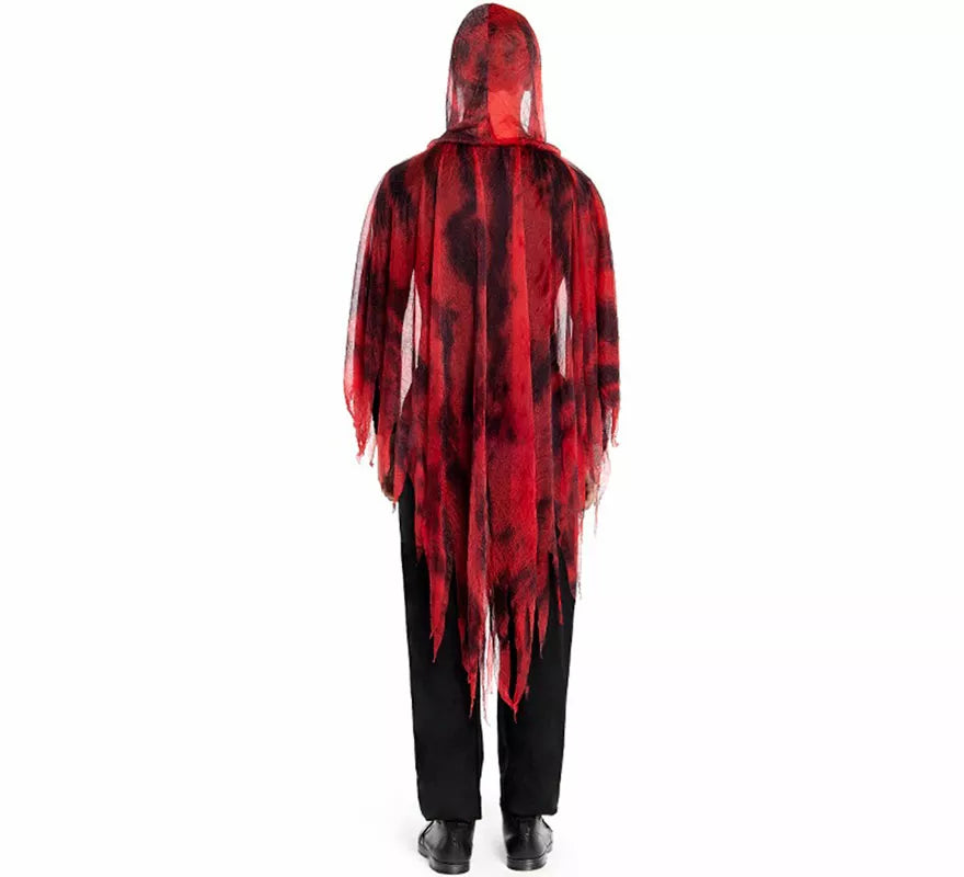 Translation missing: pt-PT.Disfraz o Túnica de Espíritu Maligno rojo para hombre
