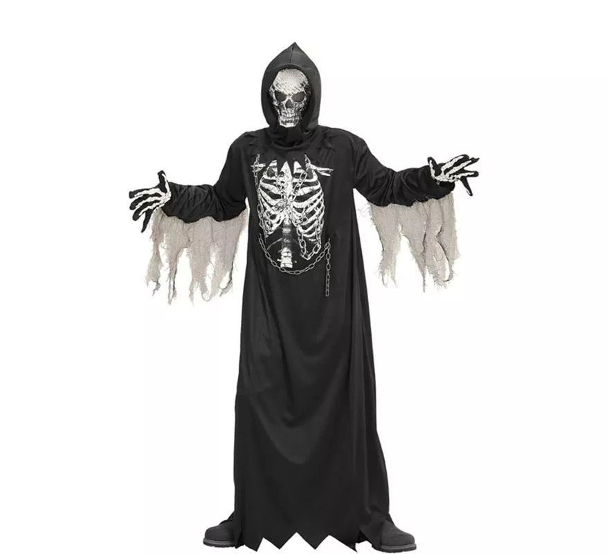 Translation missing: pt-PT.Disfraz o Túnica de La Muerte Encapuchada con Máscara para niño