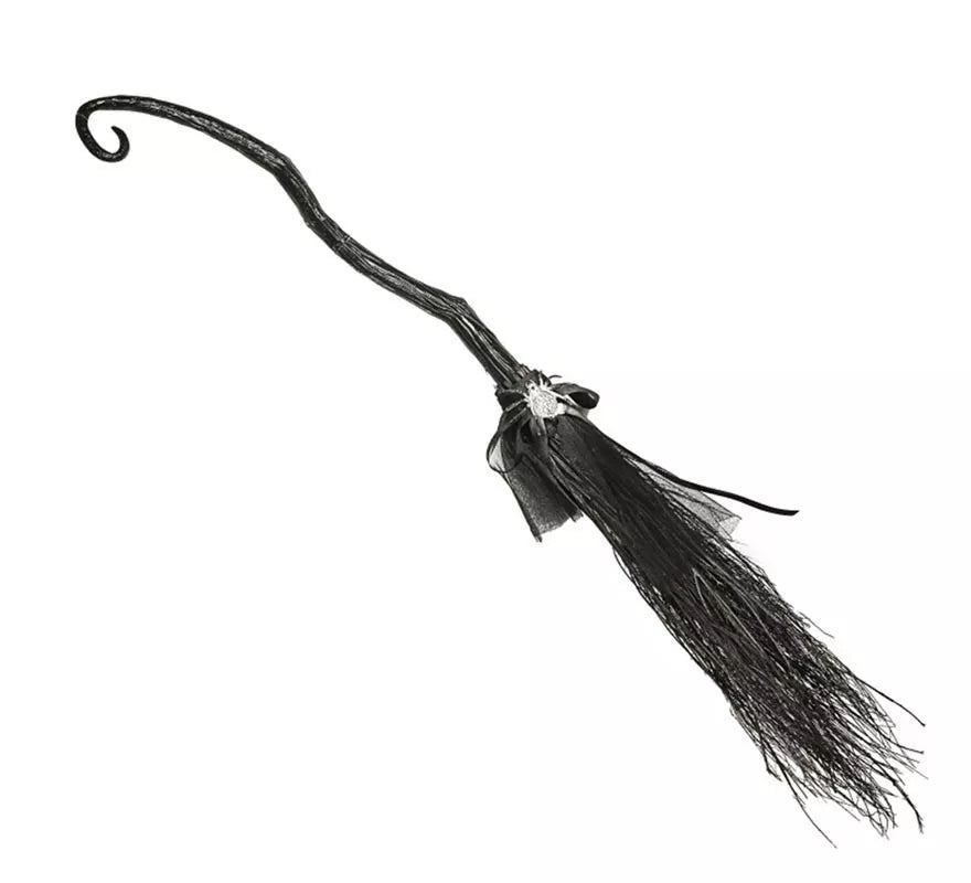Translation missing: pt-PT.Escoba de Bruja con Araña negra 115 cm
