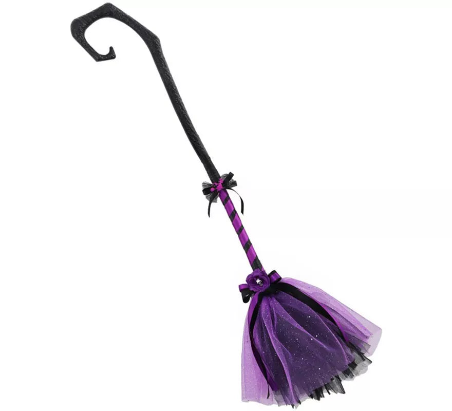 Translation missing: pt-PT.Escoba de Bruja Negro y morado