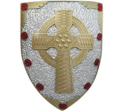 Escudo Medieval Cruz e Rosas