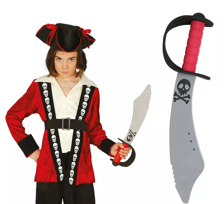 Translation missing: pt-PT.Espada Pirata Goma Eva 43 cm para niños