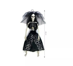 Esqueleto de noiva preto de 40 cm