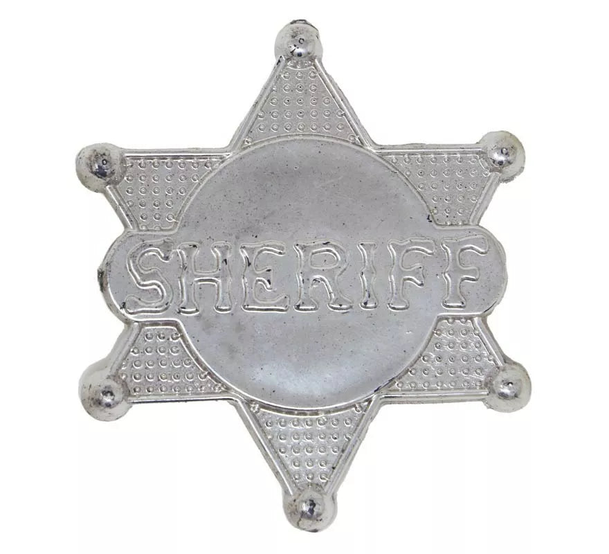 Translation missing: pt-PT.Estrella de Sheriff de Plástico de 5,50 cm