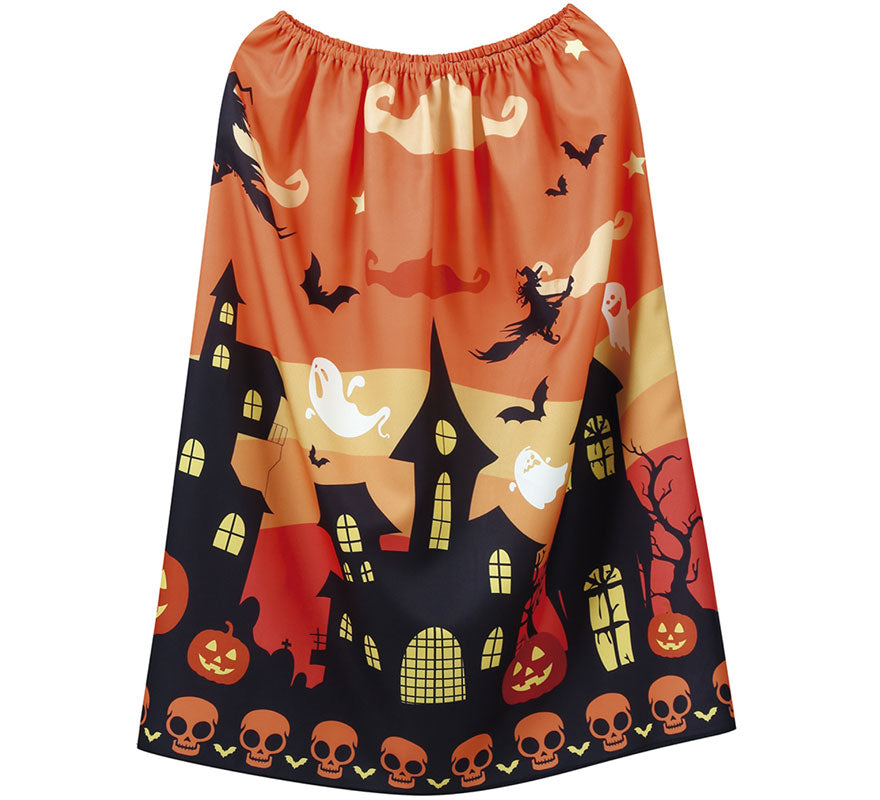 Translation missing: pt-PT.Falda Halloween Naranja Acampanada
