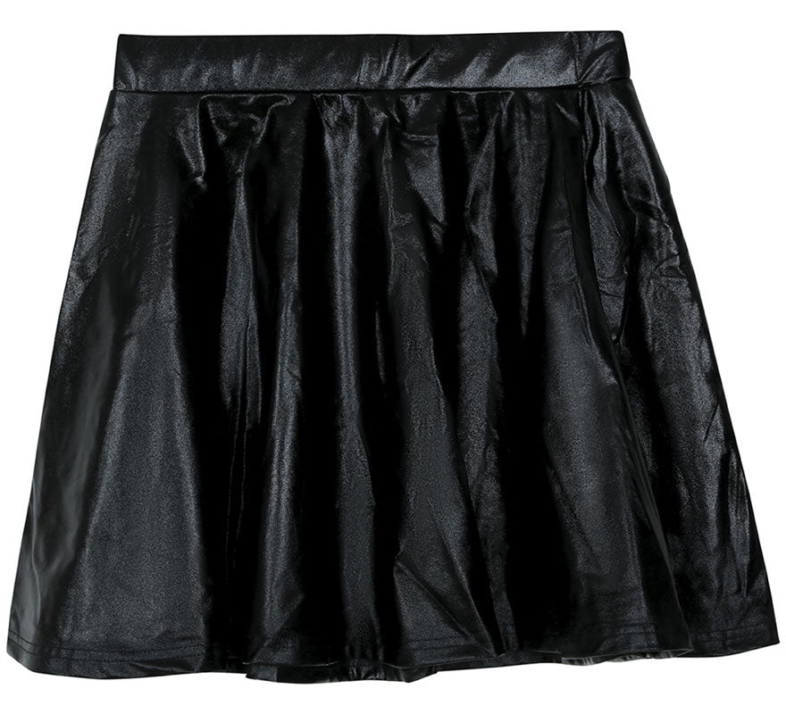 Translation missing: pt-PT.Falda negra pin up efecto brillante para mujer