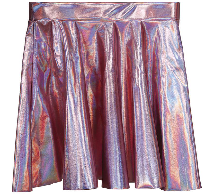 Translation missing: pt-PT.Falda rosa pin up efecto brillante para mujer
