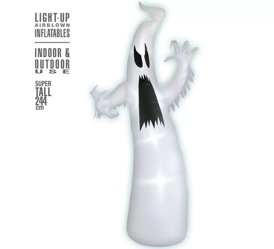 Translation missing: pt-PT.Fantasma Auto Hinchable de Halloween con Iluminación de 244 cm