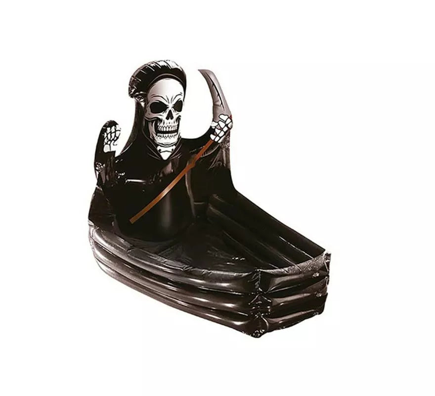 Translation missing: pt-PT.Féretro con Calavera Muerte en Nevera Hinchable de 100x35 cm