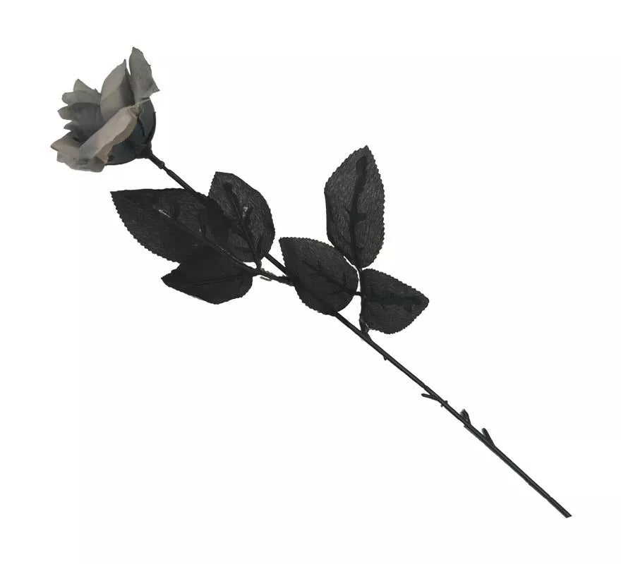 Translation missing: pt-PT.Flor gris Novia Cadáver de tela de 42 cm