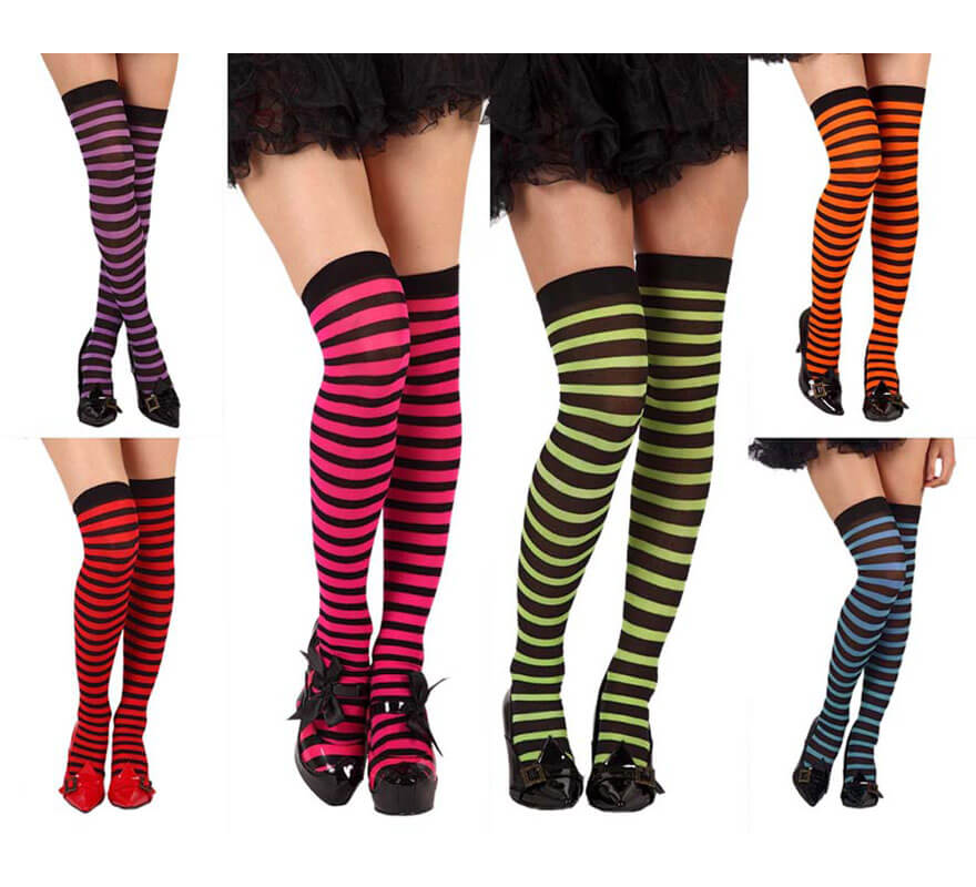 Translation missing: pt-PT.Medias de liga rayadas. Colores surt. Precio ud
