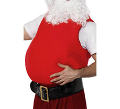 Barriga do Papai Noel em vermelho para o Natal