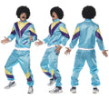 Disfraz de Chico Chandal Azul de los 80 para Hombre talla L