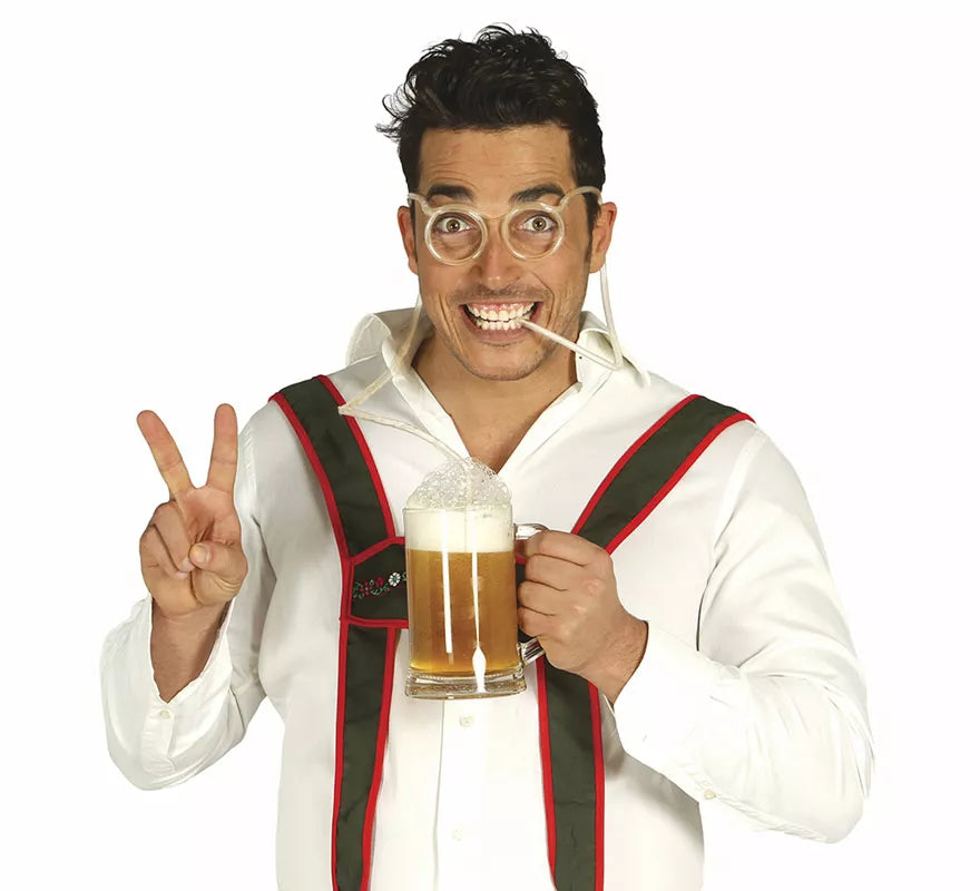 Translation missing: pt-PT.Gafas con manguera para Cerveza Party adulto