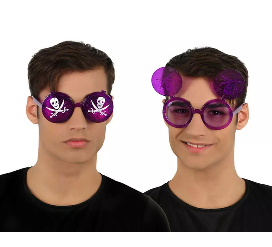 Translation missing: pt-PT.Gafas de Pirata Calavera con tapa