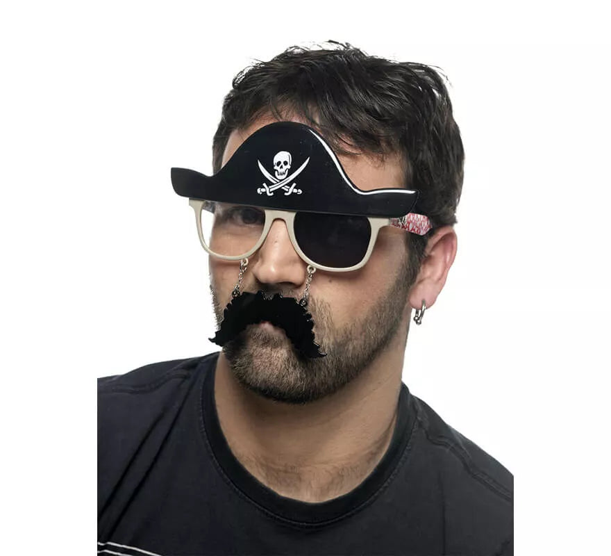 Translation missing: pt-PT.Gafas de Pirata con Bigote y Sombrero