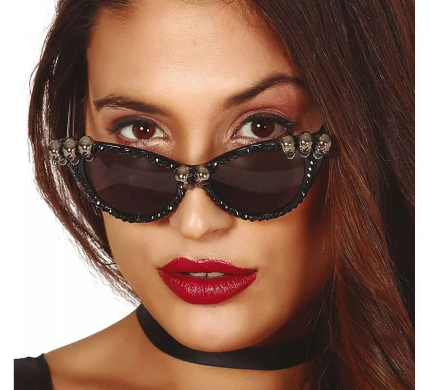 Translation missing: pt-PT.Gafas Negras con Calaveras y perlas