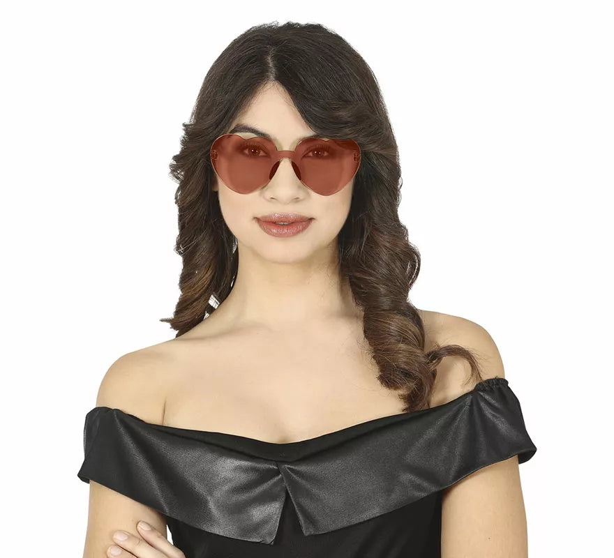 Translation missing: pt-PT.Gafas Transparentes de Corazón rojo