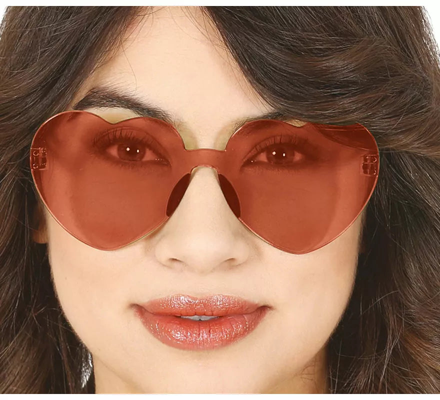 Translation missing: pt-PT.Gafas Transparentes de Corazón rojo