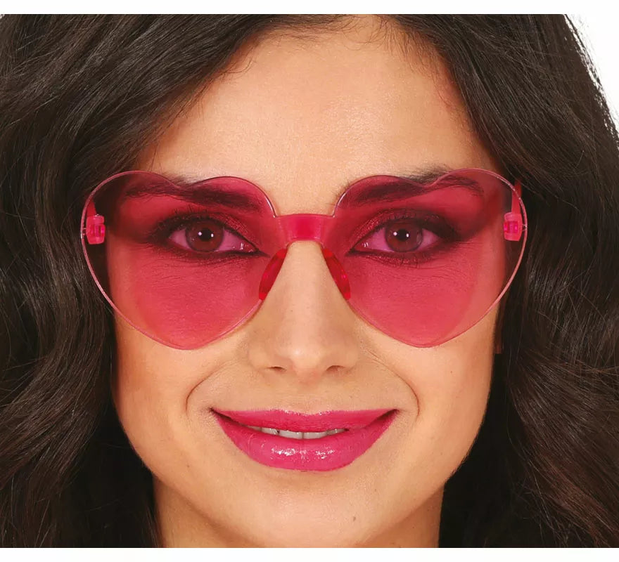 Translation missing: pt-PT.Gafas Transparentes de Corazón rosa