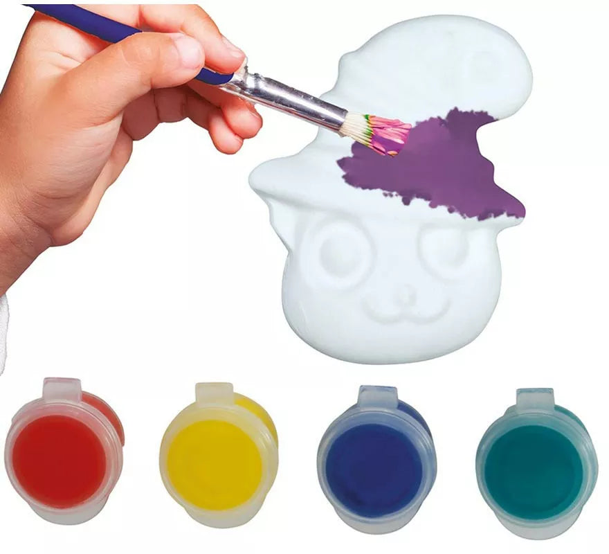 Translation missing: pt-PT.Gato Blanco para Pintar con Pinturas Incluidas