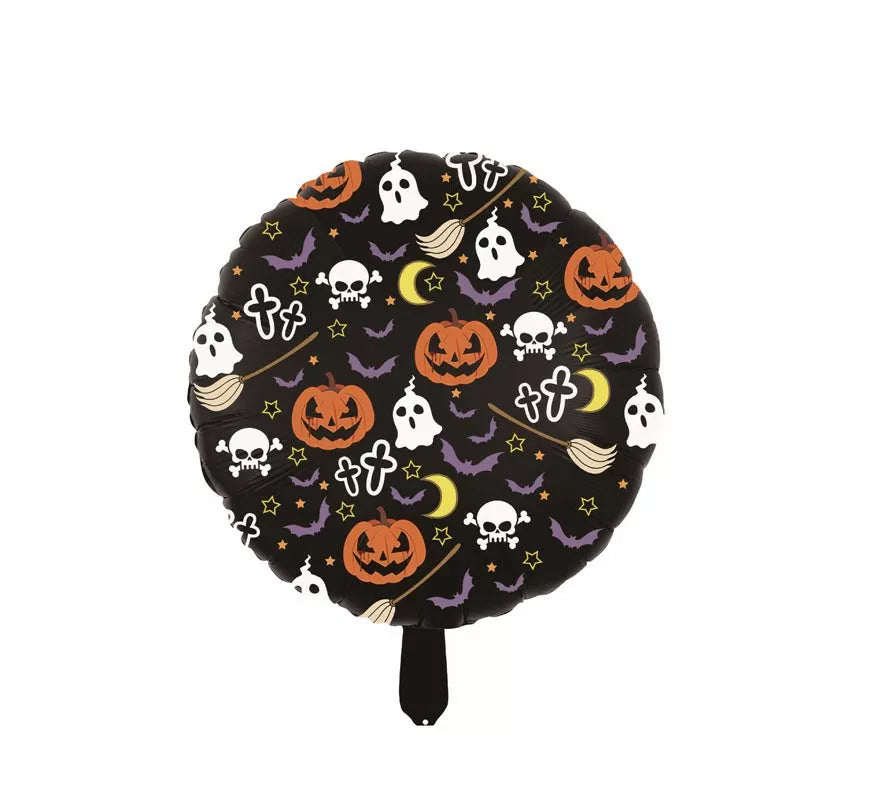 Translation missing: pt-PT.Globo Foil Calabazas Halloween de 18 IN x 45 cm
