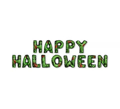 "Balões Verdes ""Feliz Halloween"""