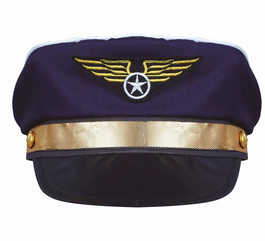 Translation missing: pt-PT.Gorra de Piloto con Insignia Dorada Infantil