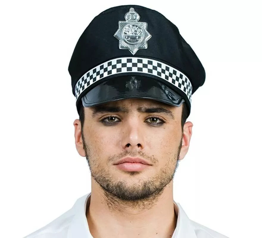Translation missing: pt-PT.Gorra de Policía con Placa