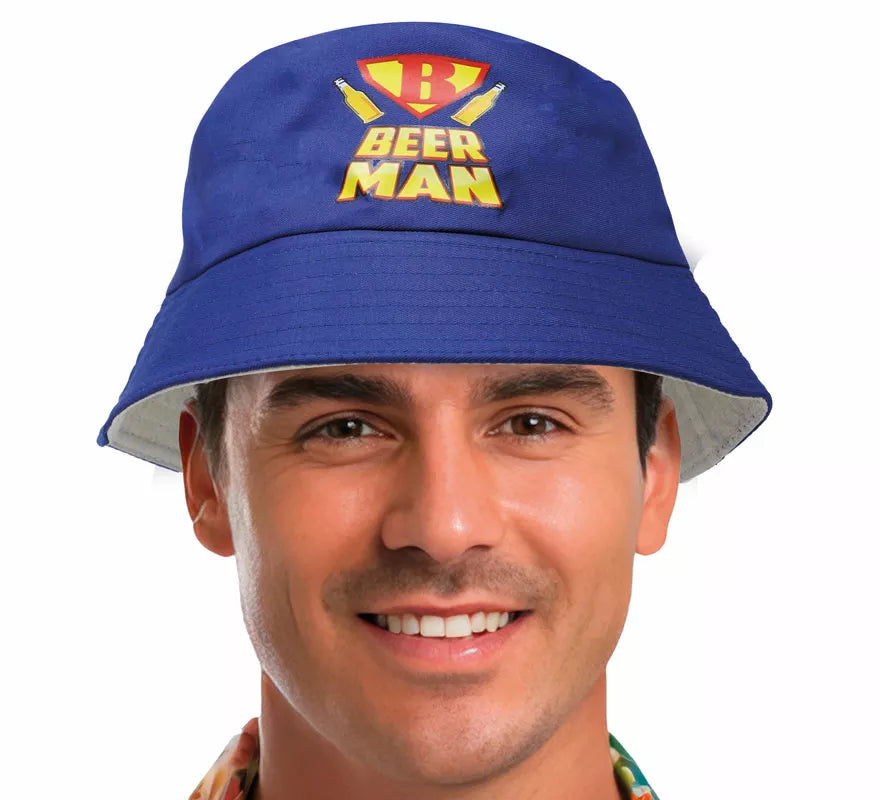 Translation missing: pt-PT.Gorro Beer Man azul adulto
