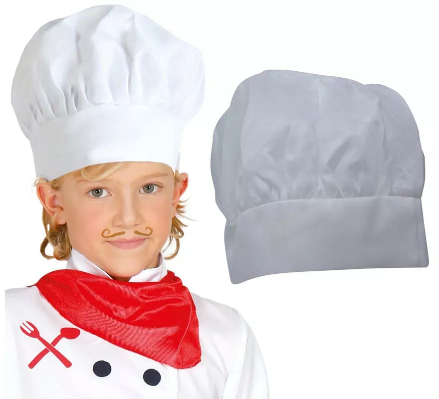 Translation missing: pt-PT.Gorro Cocinero Blanco de Tela