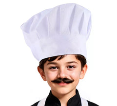 Chapéu de chef branco clássico infantil