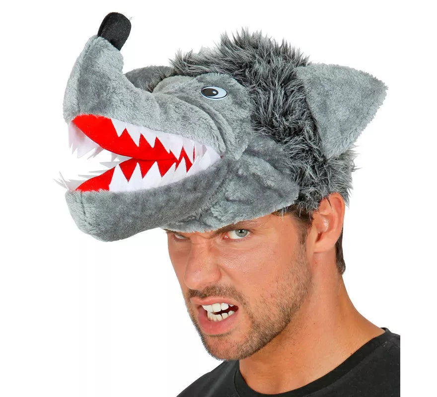 Translation missing: pt-PT.Gorro de Lobo Gris de 60 cm circunferencia