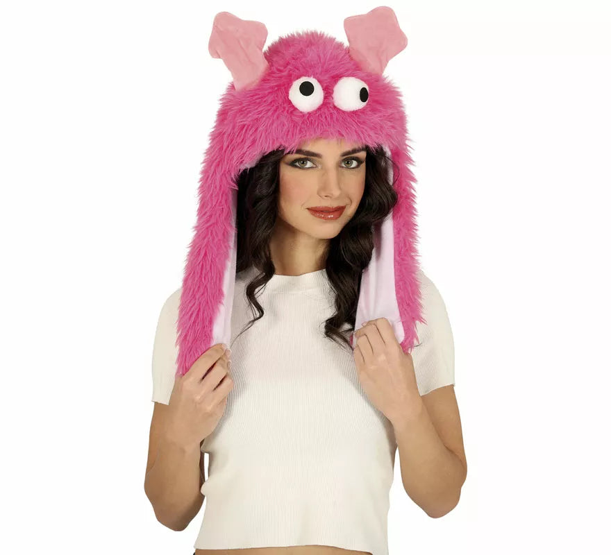 Translation missing: pt-PT.Gorro de Monstruito rosa adulto