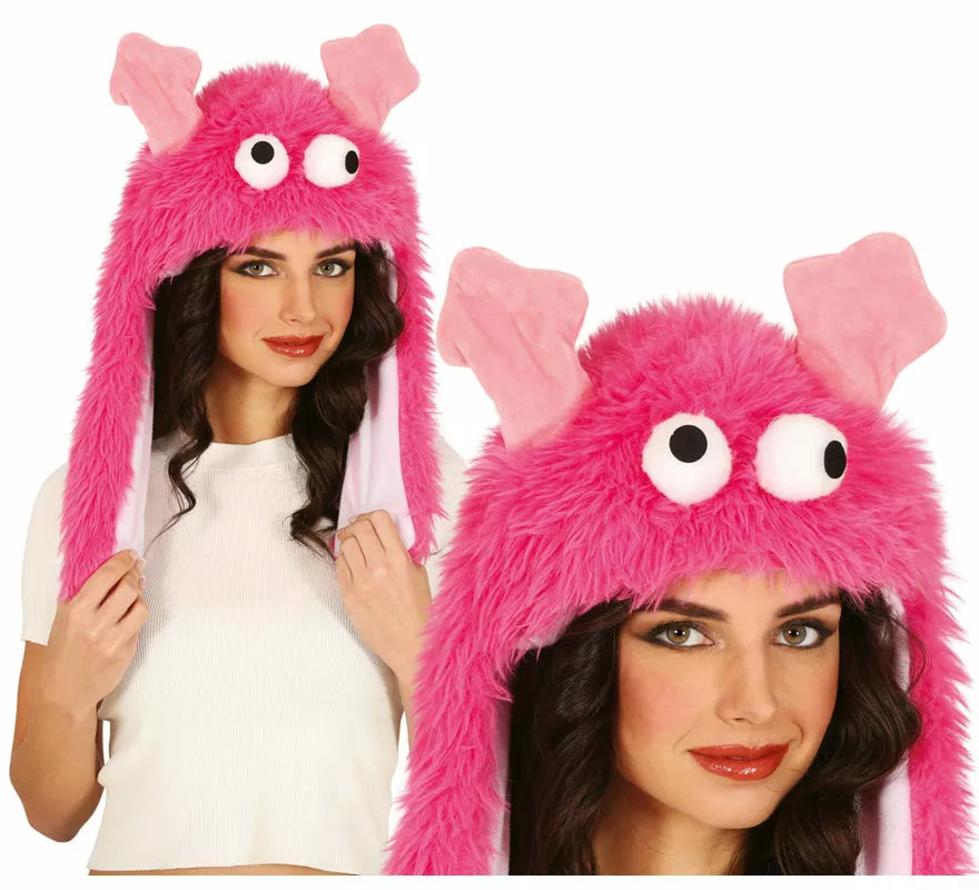 Translation missing: pt-PT.Gorro de Monstruito rosa adulto