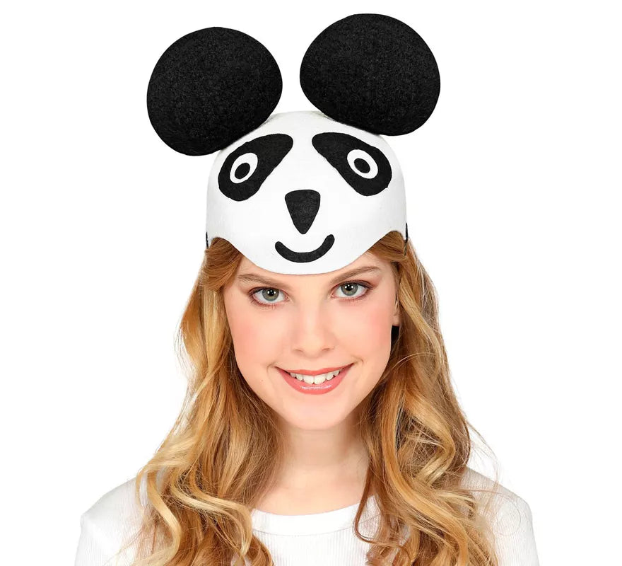 Translation missing: pt-PT.Gorro de Panda de Fieltro para niños