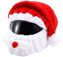 Gorro de Papai Noel para capacetes integrais de motocicleta
