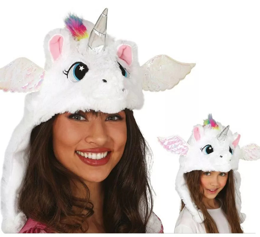 Translation missing: pt-PT.Gorro de Unicornio Blanco con alas