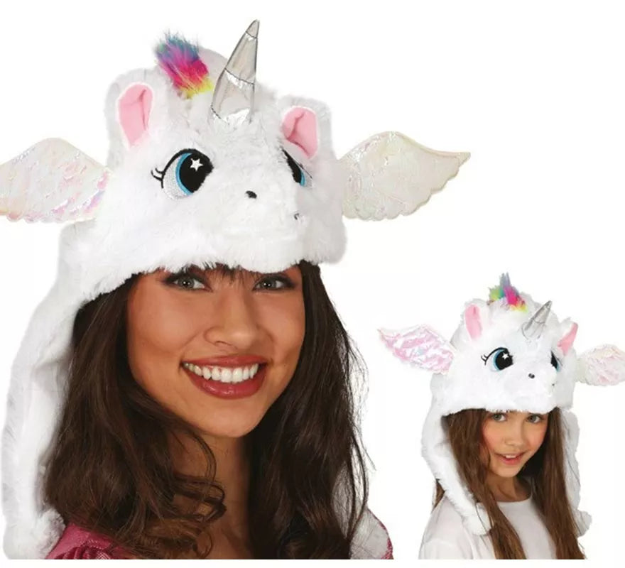 Translation missing: pt-PT.Gorro de Unicornio Blanco con alas