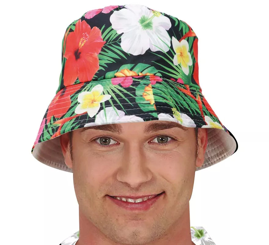 Translation missing: pt-PT.Gorro Hawaiano Flores Tropical adulto