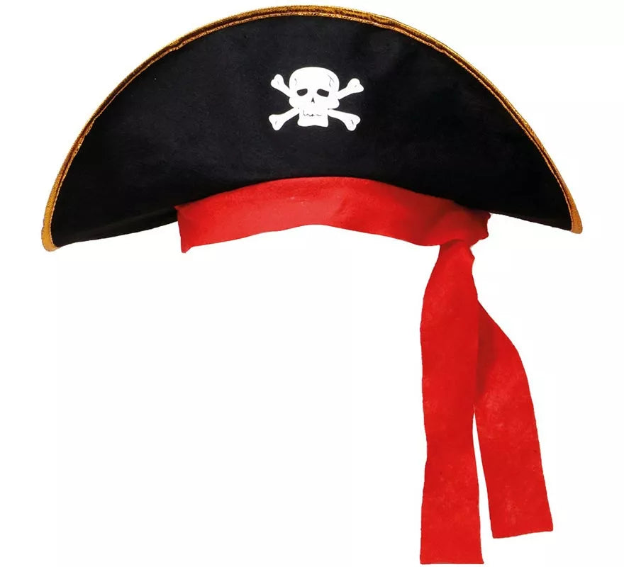 Translation missing: pt-PT.Gorro o Sombrero de Pirata negro con Calavera