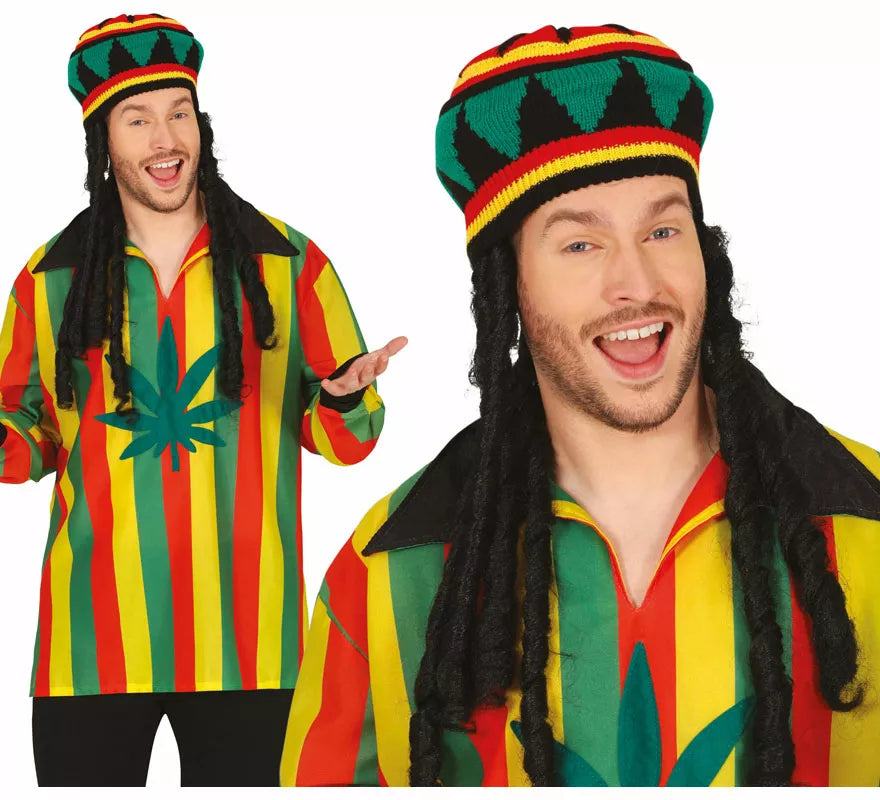 Translation missing: pt-PT.Gorro Rasta con pelo clásico adulto